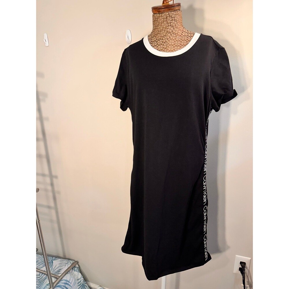Calvin Klein Tape Logo Tee Shirt Dress